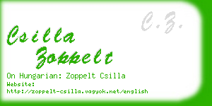 csilla zoppelt business card